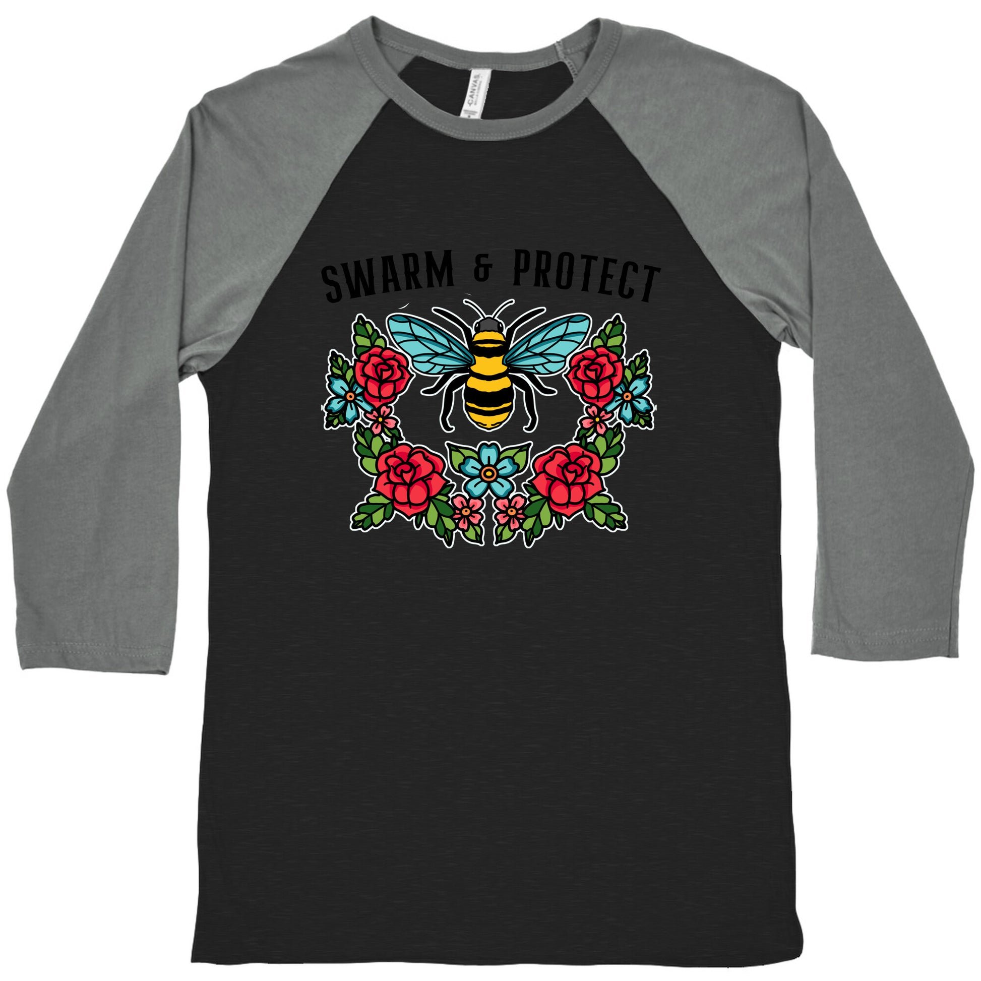 Swarm And Protect Baseball Tee