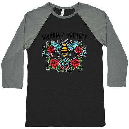 Swarm And Protect Baseball Tee