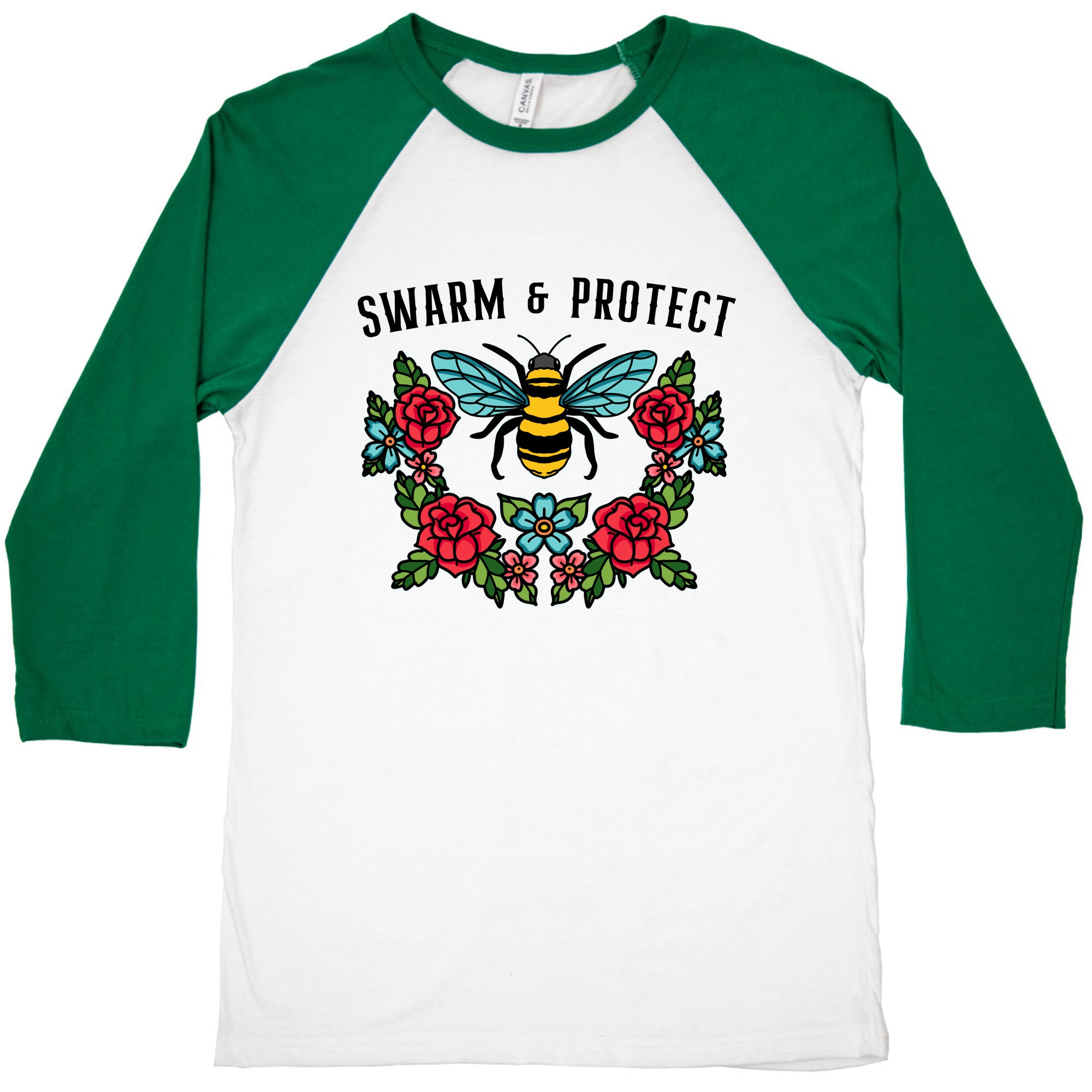 Swarm And Protect Baseball Tee