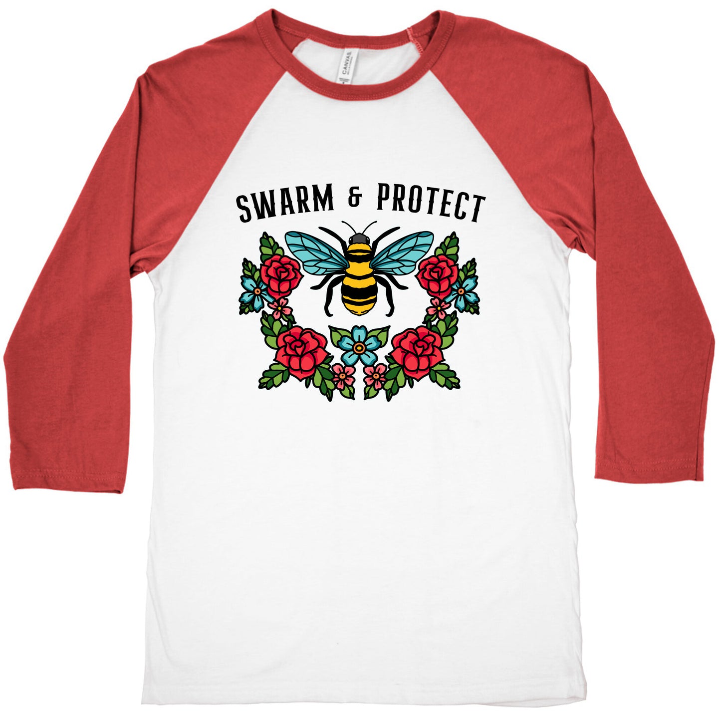 Swarm And Protect Baseball Tee