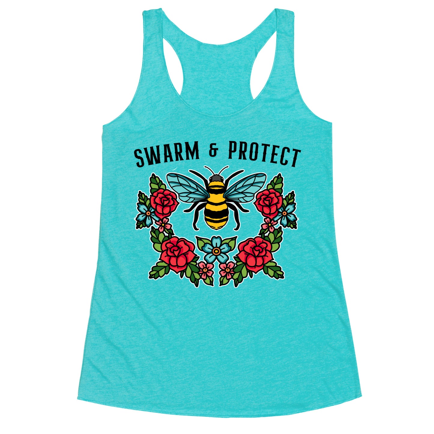 Swarm And Protect Racerback Tank