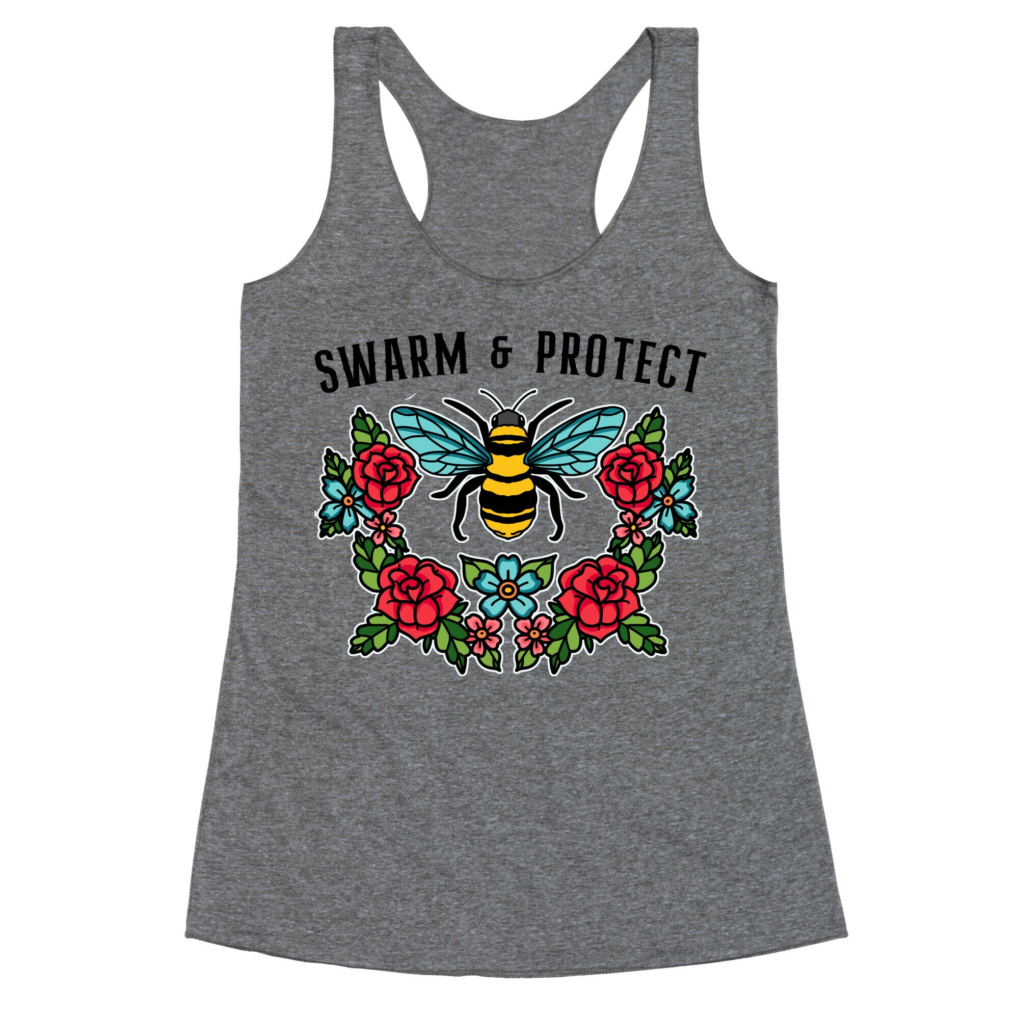 Swarm And Protect Racerback Tank