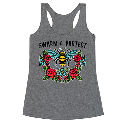 Swarm And Protect Racerback Tank