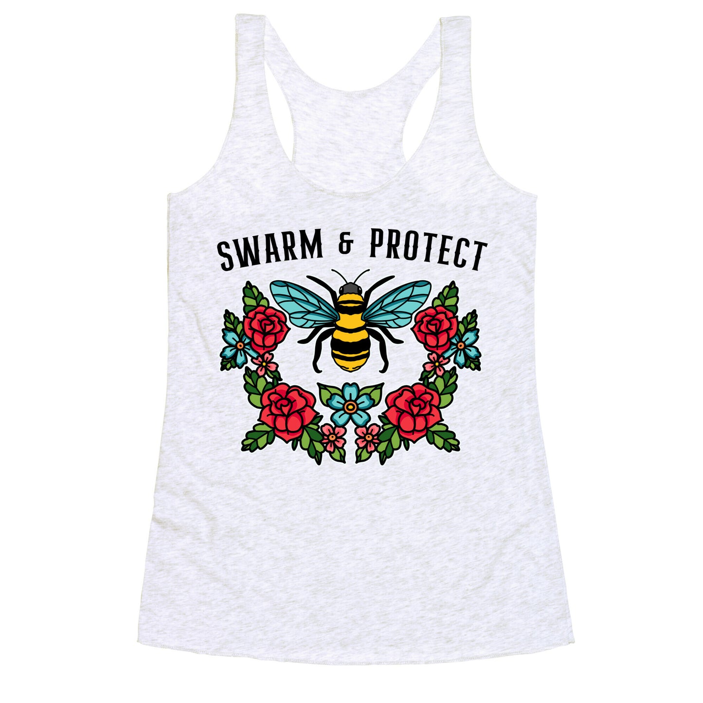 Swarm And Protect Racerback Tank