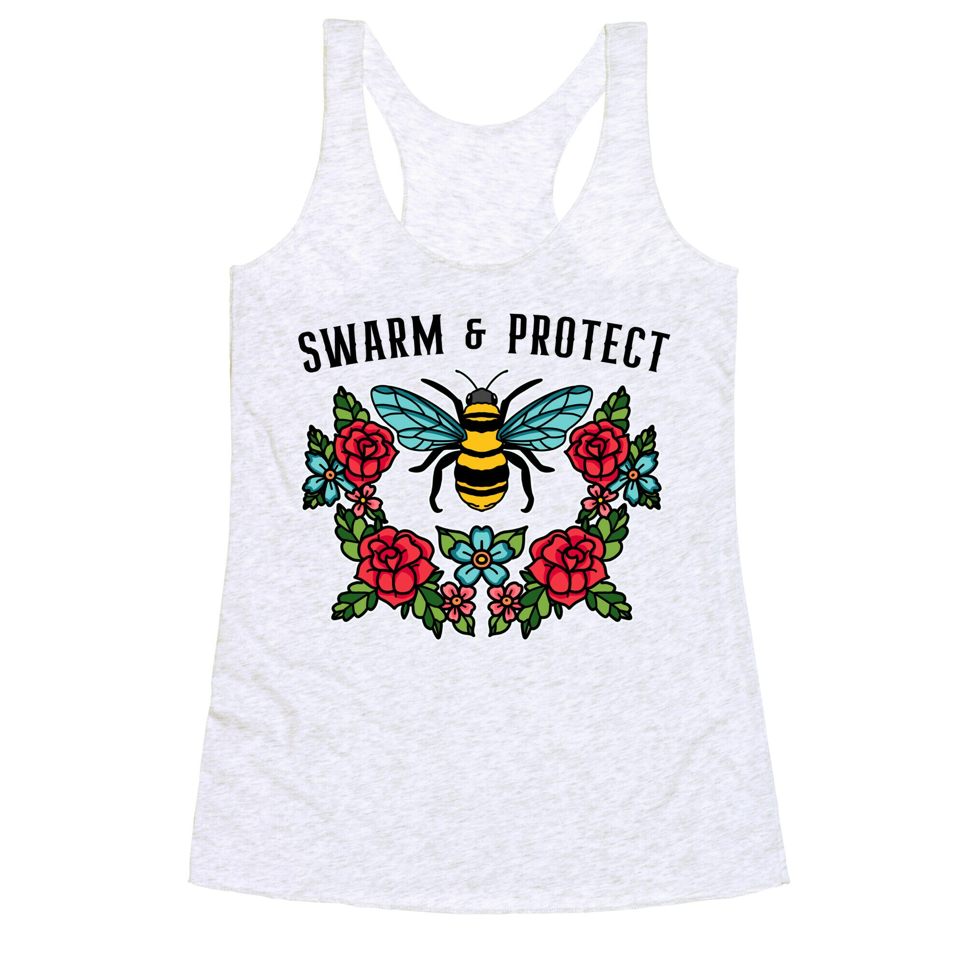 Swarm And Protect Racerback Tank