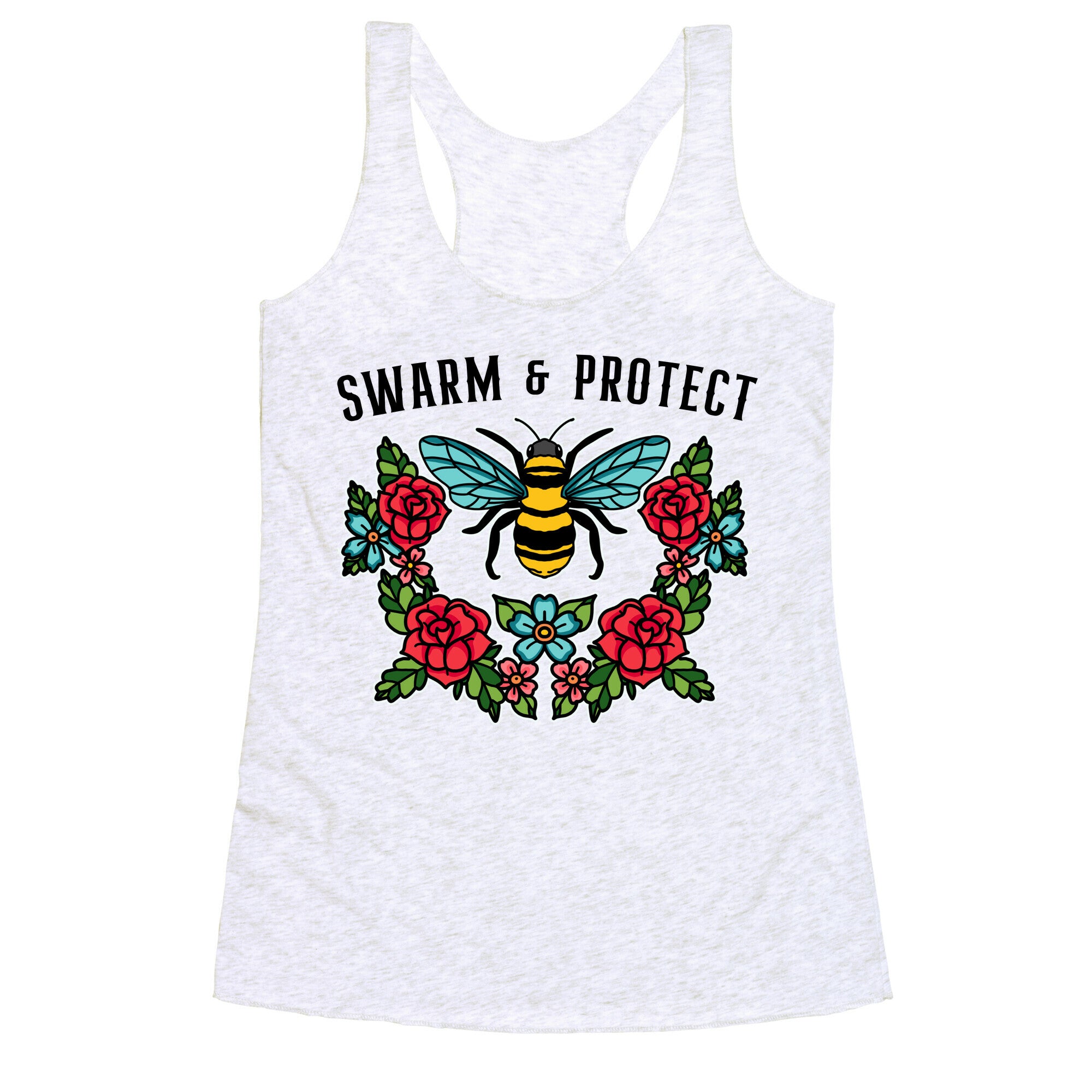 Swarm And Protect Racerback Tank