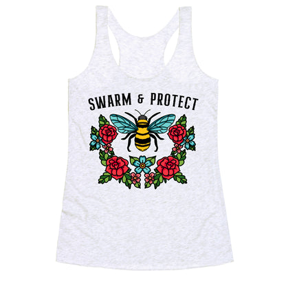 Swarm And Protect Racerback Tank