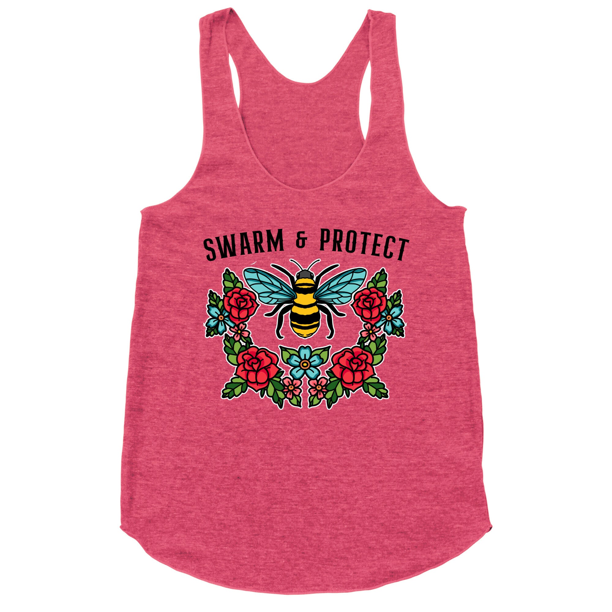 Swarm And Protect Racerback Tank