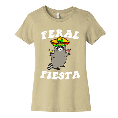 Feral Fiesta (Raccoon) Women's Cotton Tee