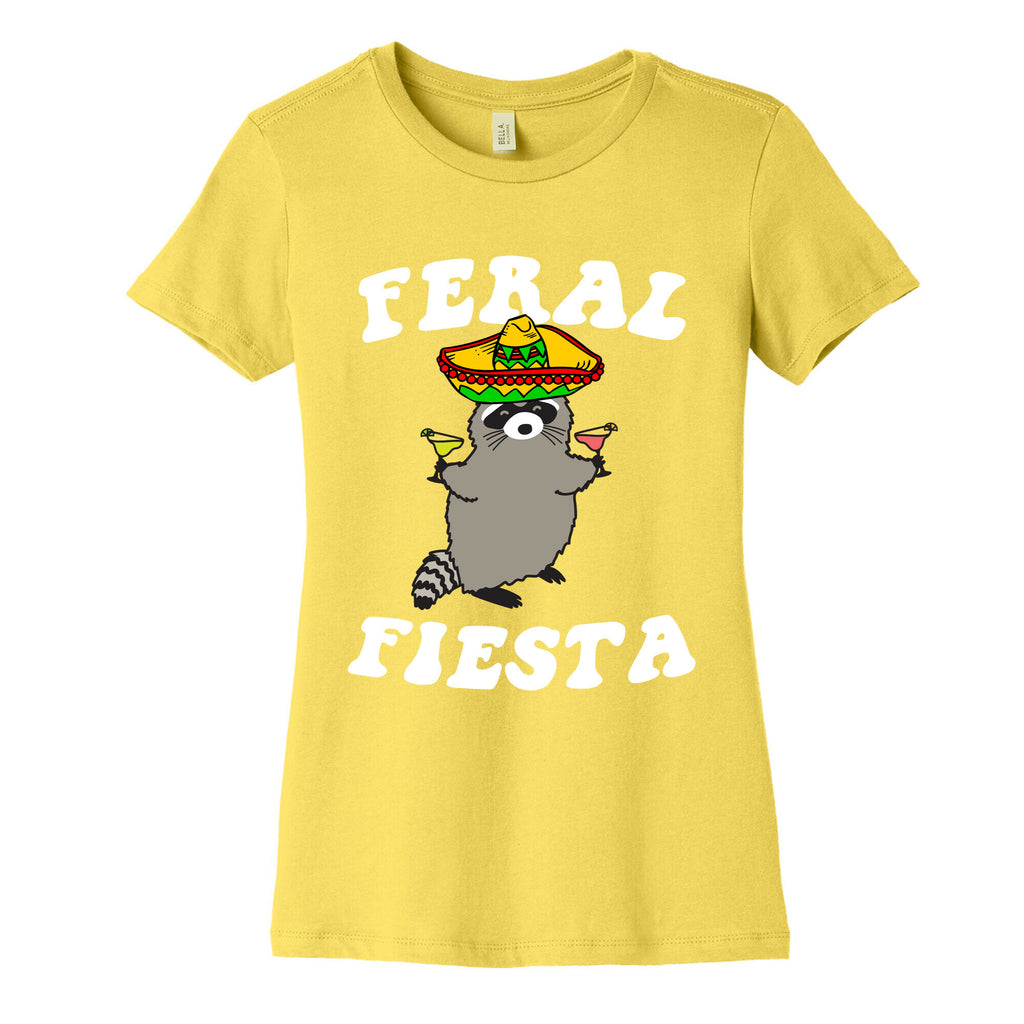Feral Fiesta (Raccoon) Women's Cotton Tee
