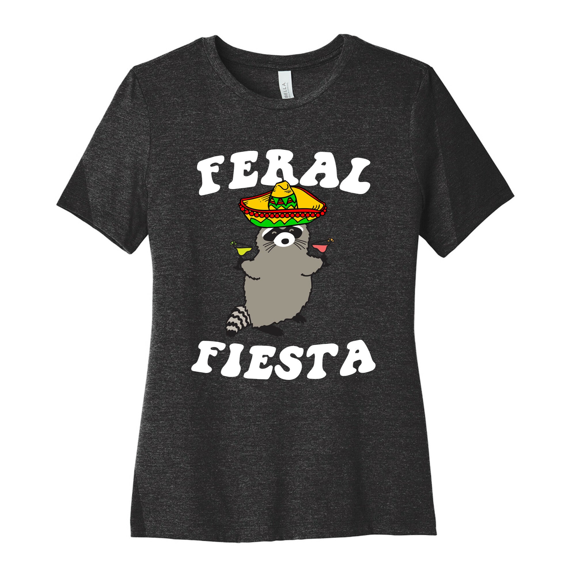 Feral Fiesta (Raccoon) Women's Cotton Tee