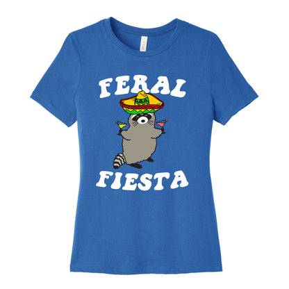 Feral Fiesta (Raccoon) Women's Cotton Tee