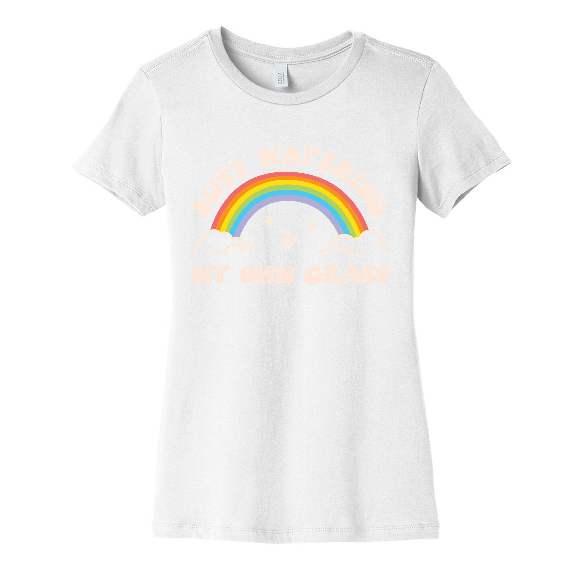 Busy Watering My Own Grass Women's Cotton Tee