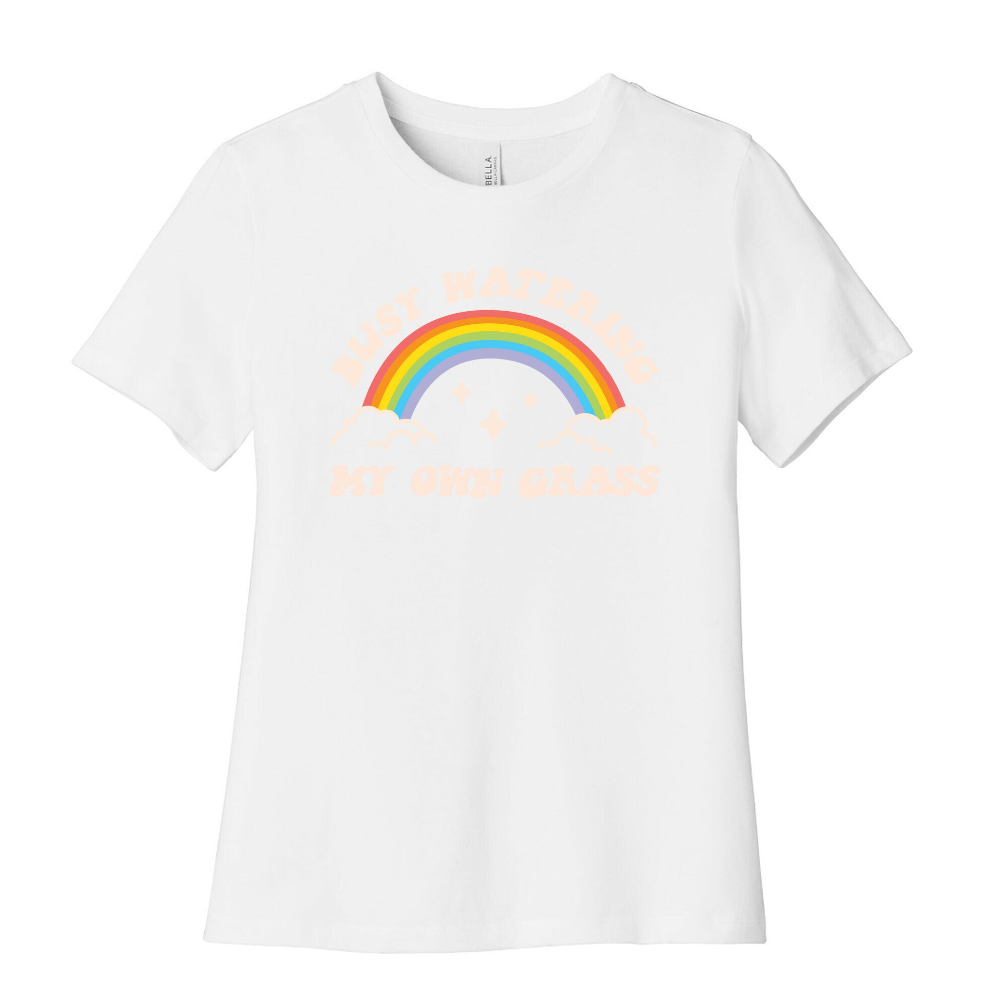 Busy Watering My Own Grass Women's Cotton Tee