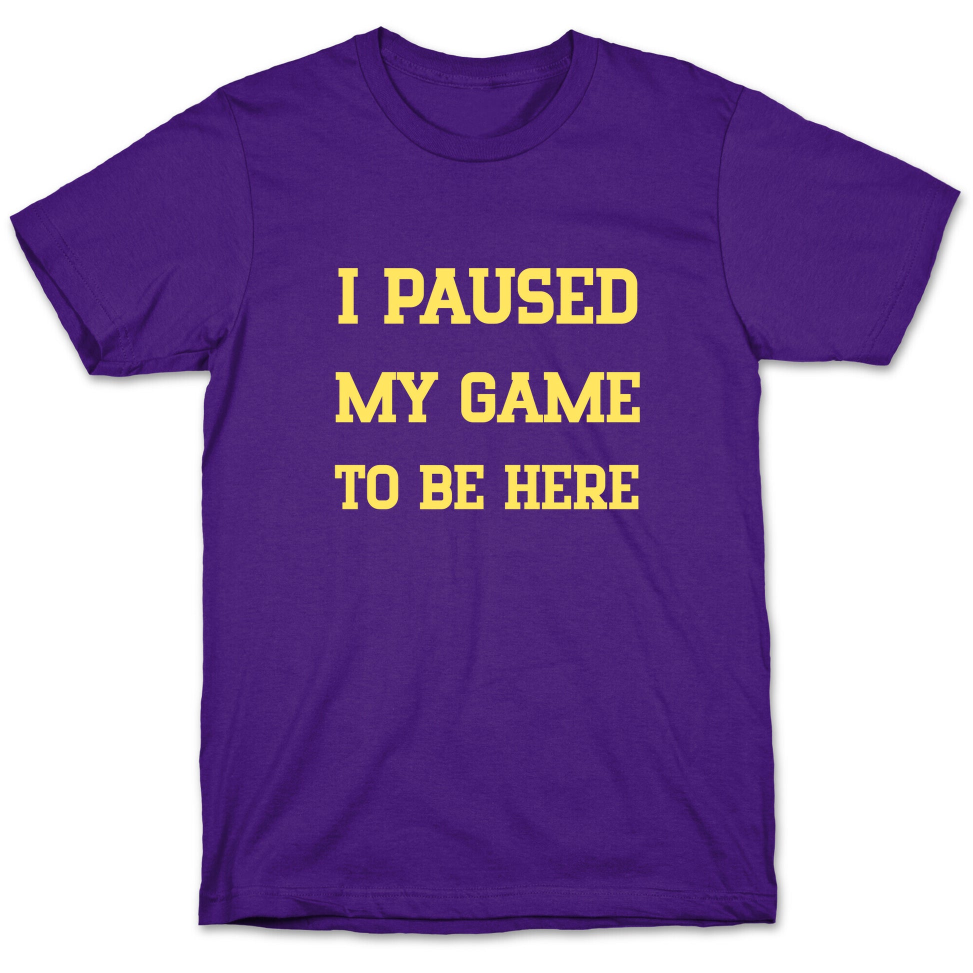 I Paused My Game To Be Here. T-Shirt