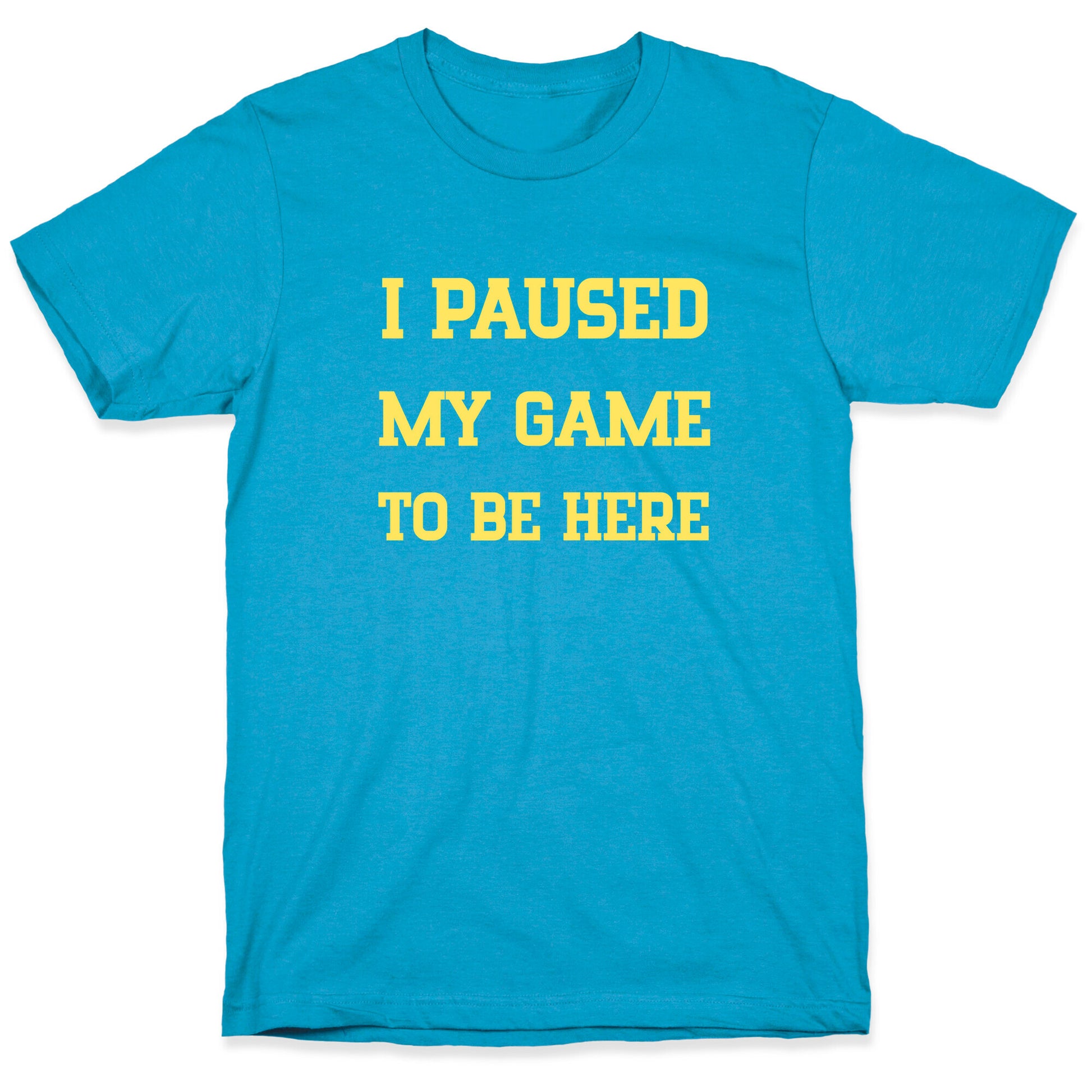 I Paused My Game To Be Here. Unisex Triblend Tee