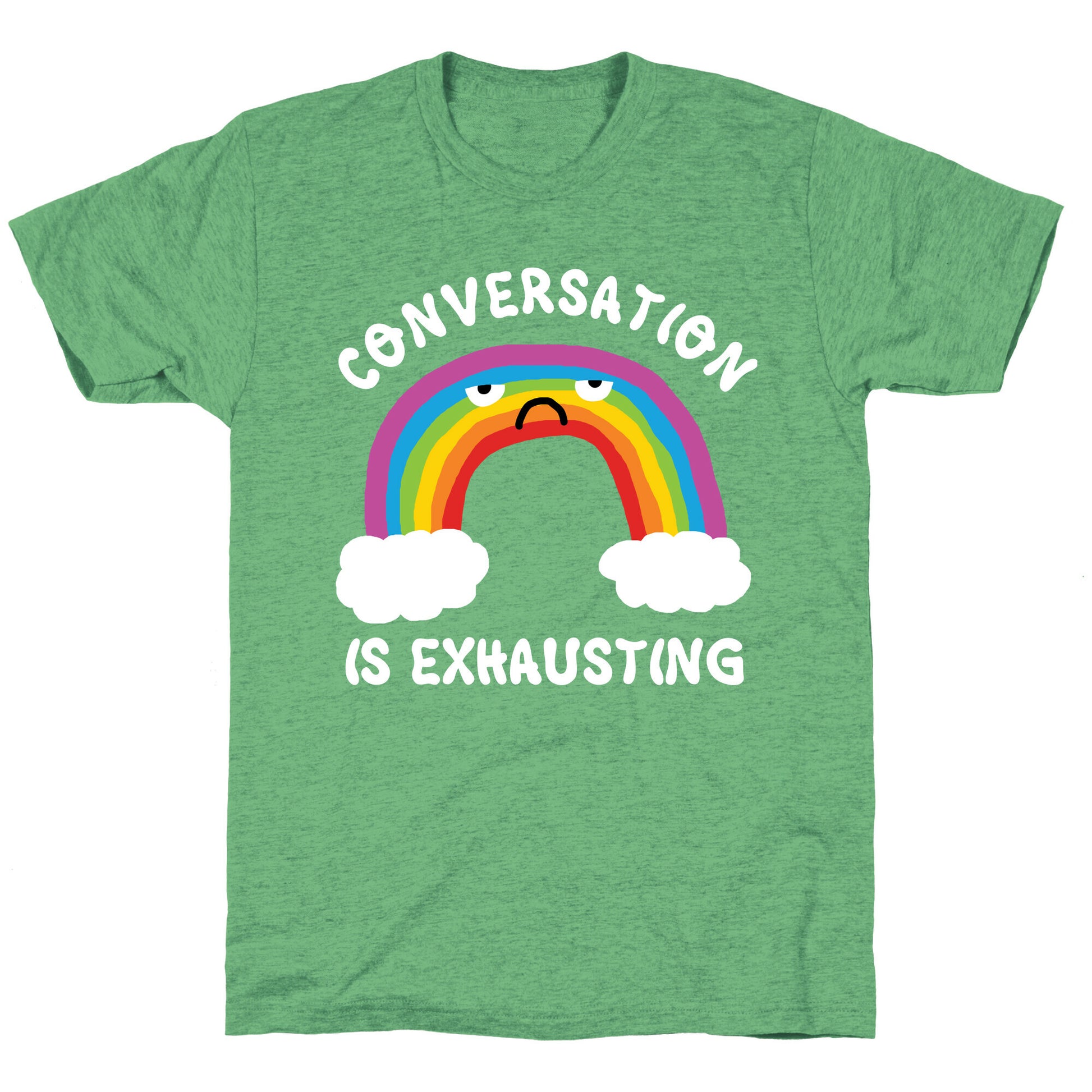 Conversation Is Exhausting Unisex Triblend Tee