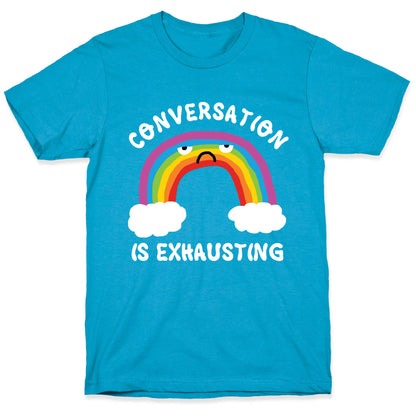 Conversation Is Exhausting Unisex Triblend Tee