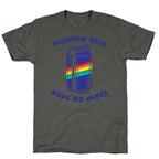 Drinking Beer Made Me Queer Unisex Triblend Tee