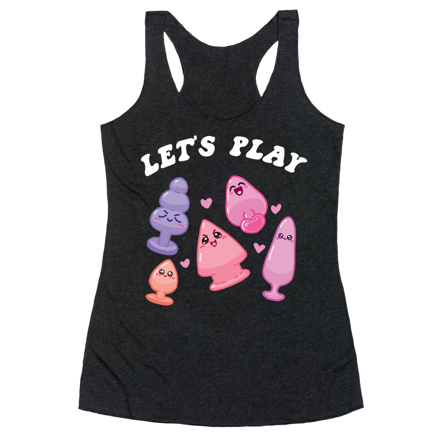 Let's Play (Kawaii Plugs) Racerback Tank