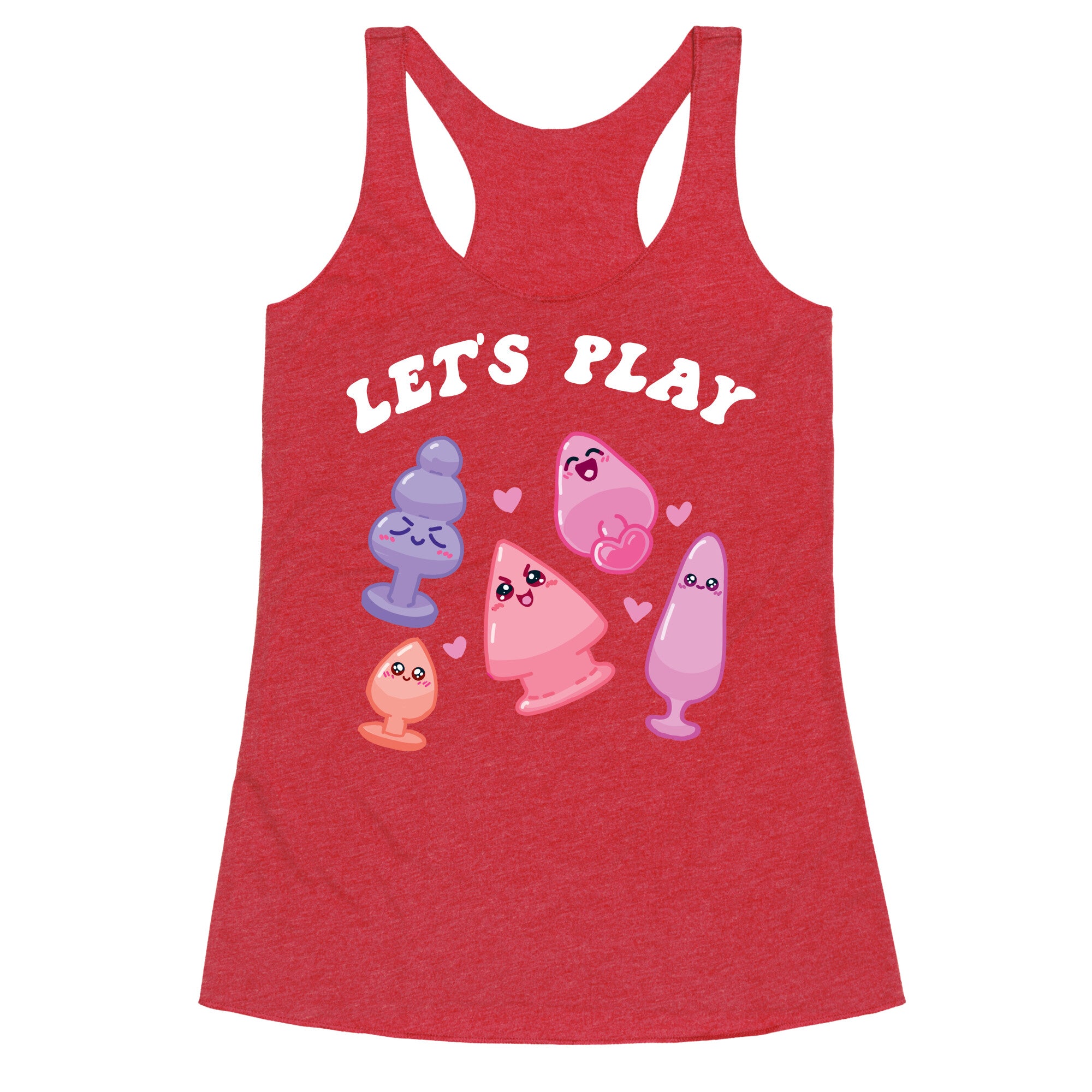 Let's Play (Kawaii Plugs) Racerback Tank