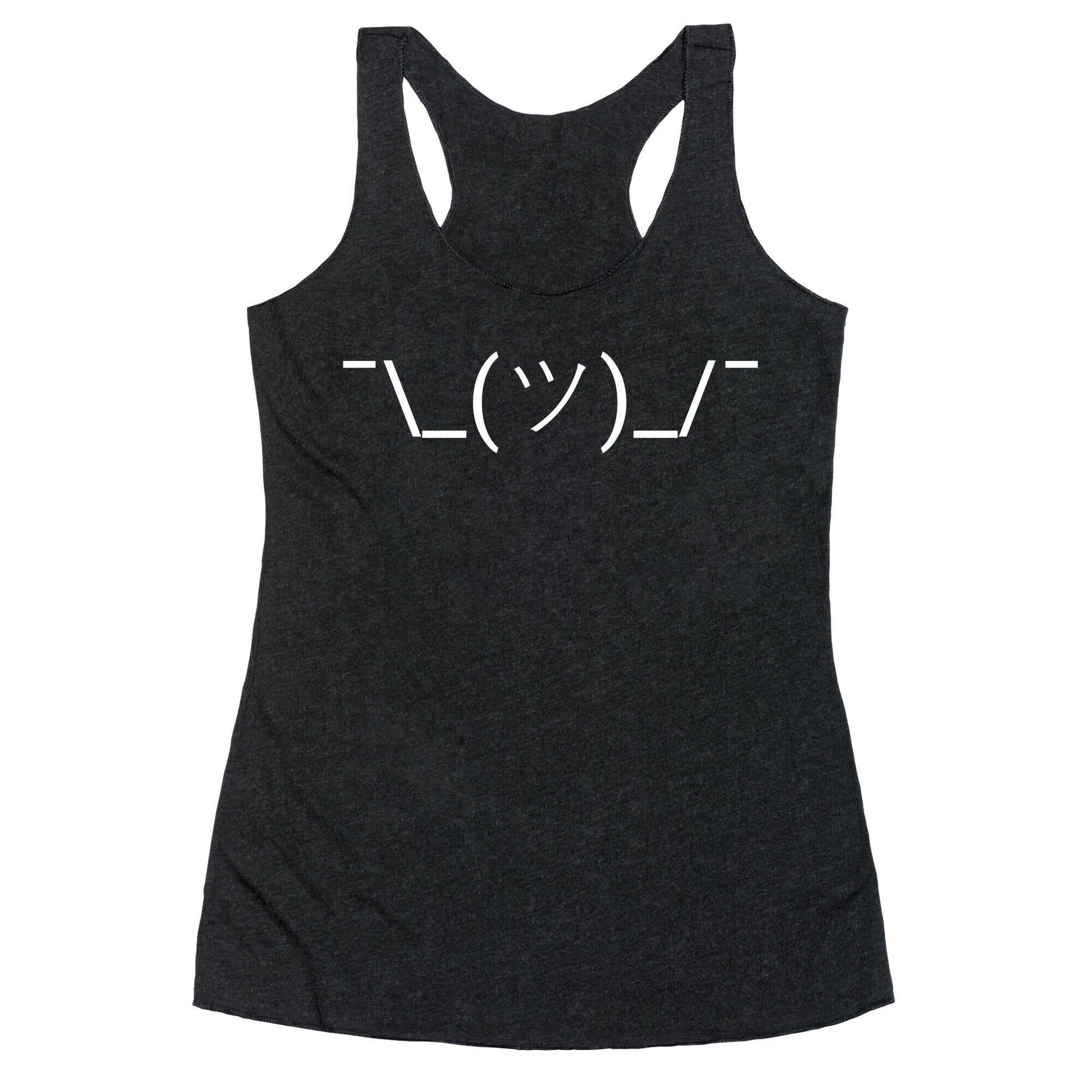 Shrug Emoji Racerback Tank