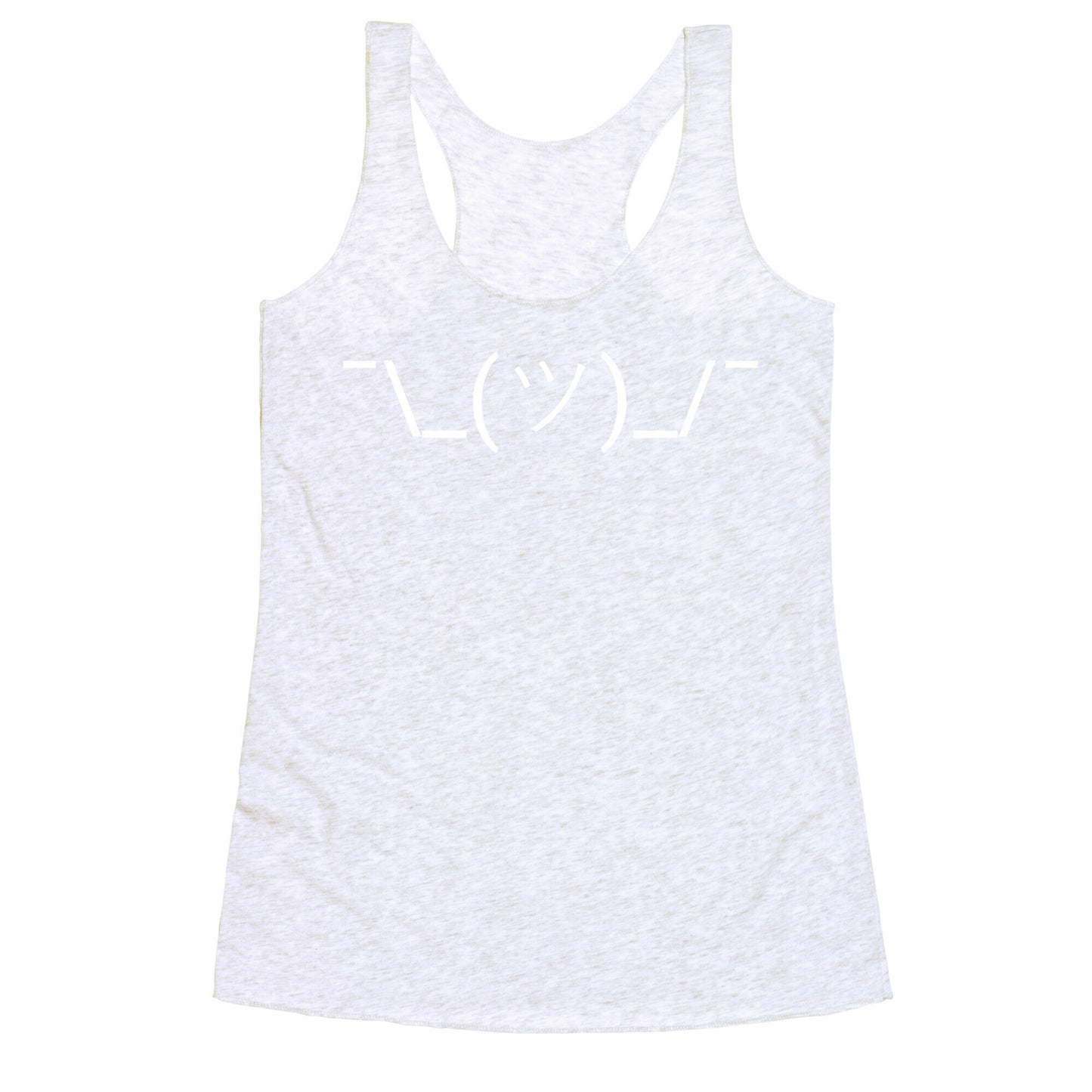 Shrug Emoji Racerback Tank