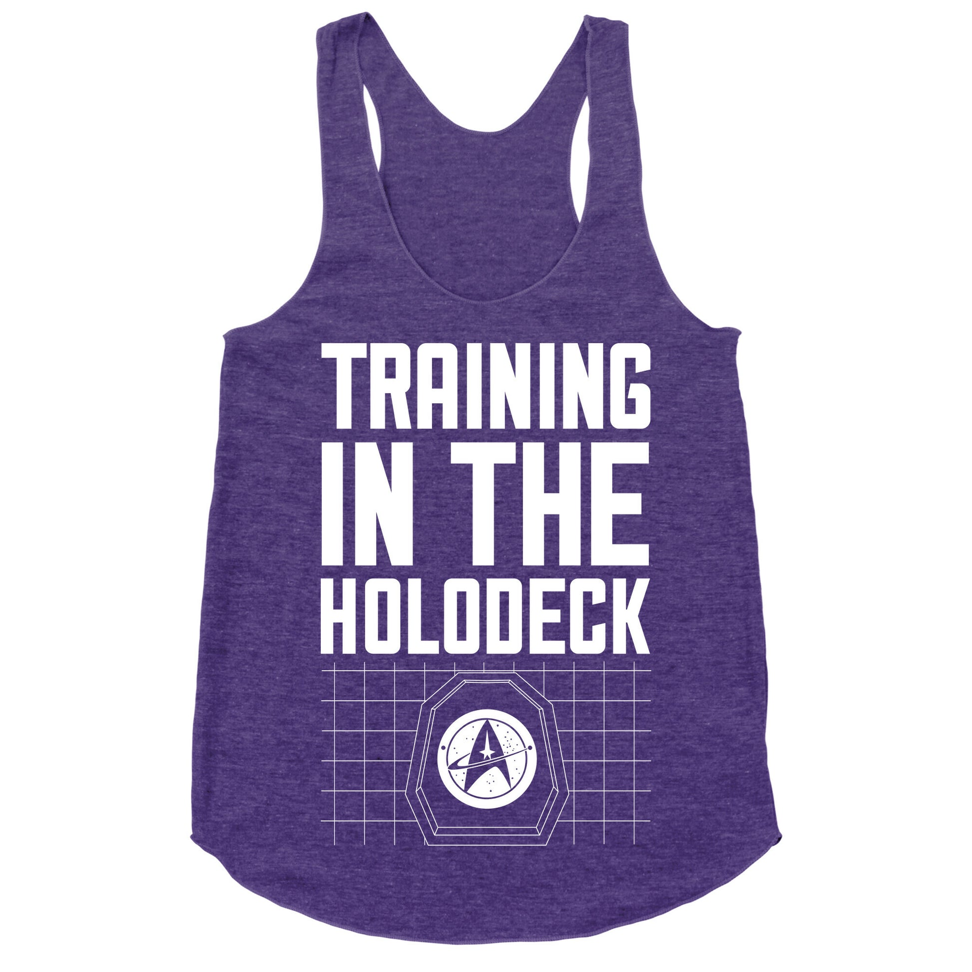 Training In The Holodeck Racerback Tank