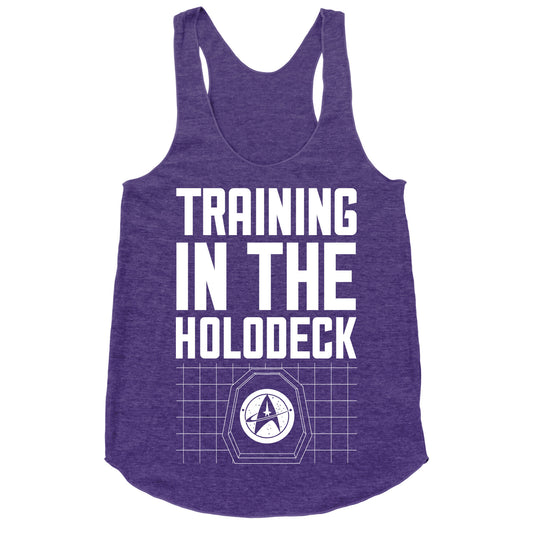 Training In The Holodeck Racerback Tank