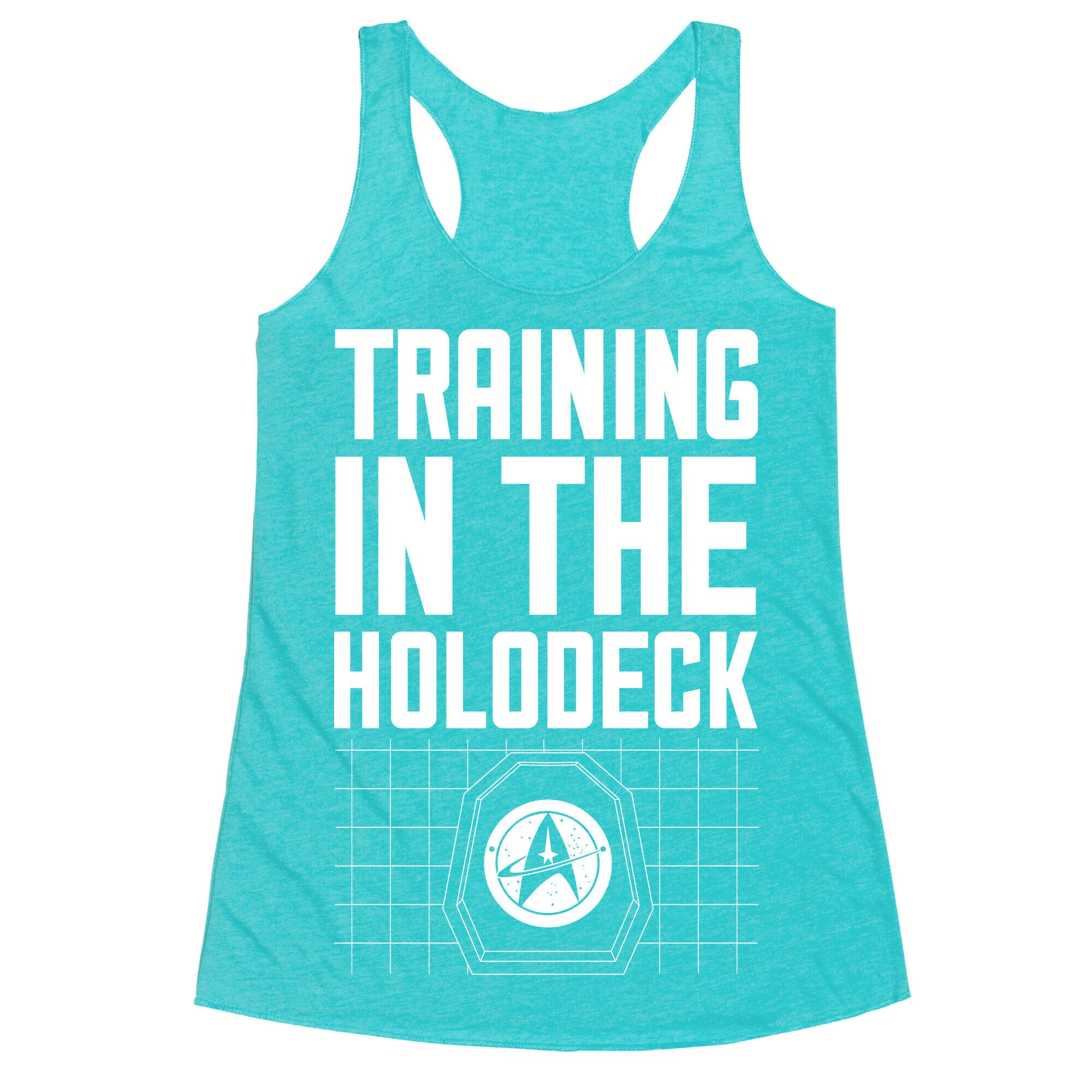 Training In The Holodeck Racerback Tank