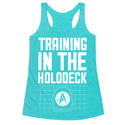 Training In The Holodeck Racerback Tank