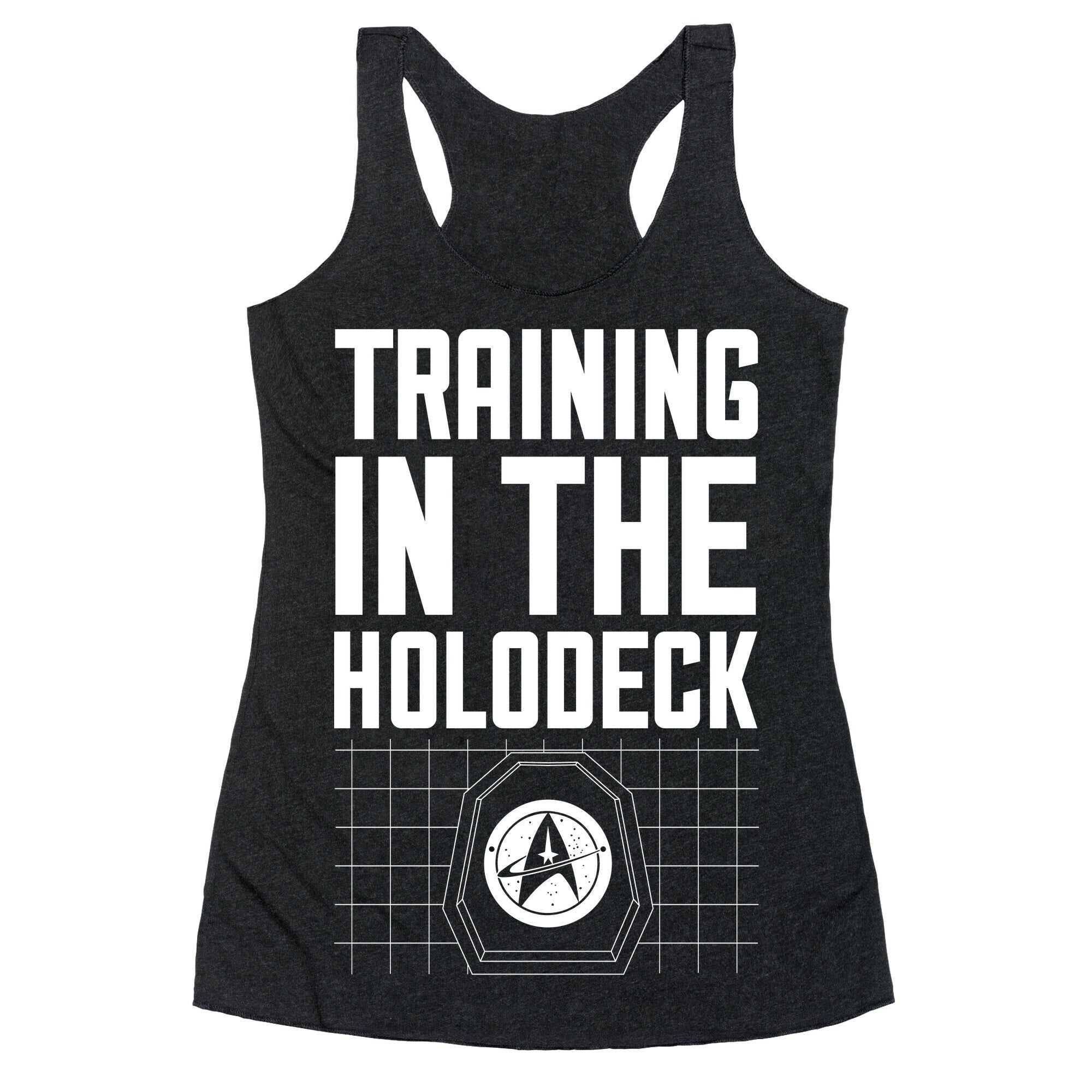 Training In The Holodeck Racerback Tank
