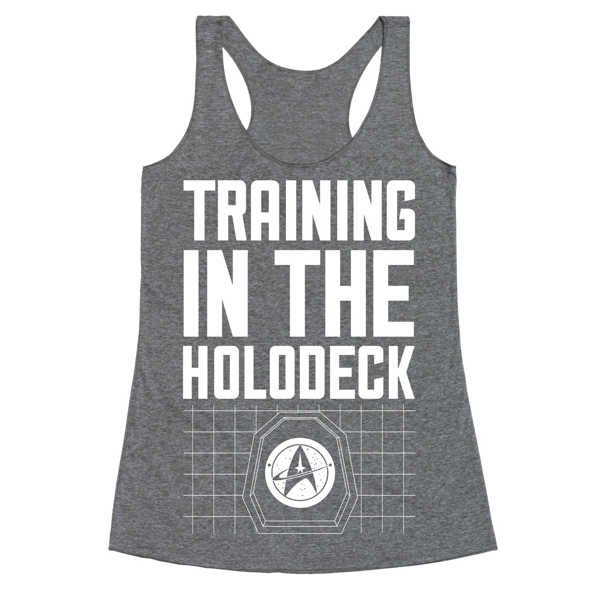 Training In The Holodeck Racerback Tank