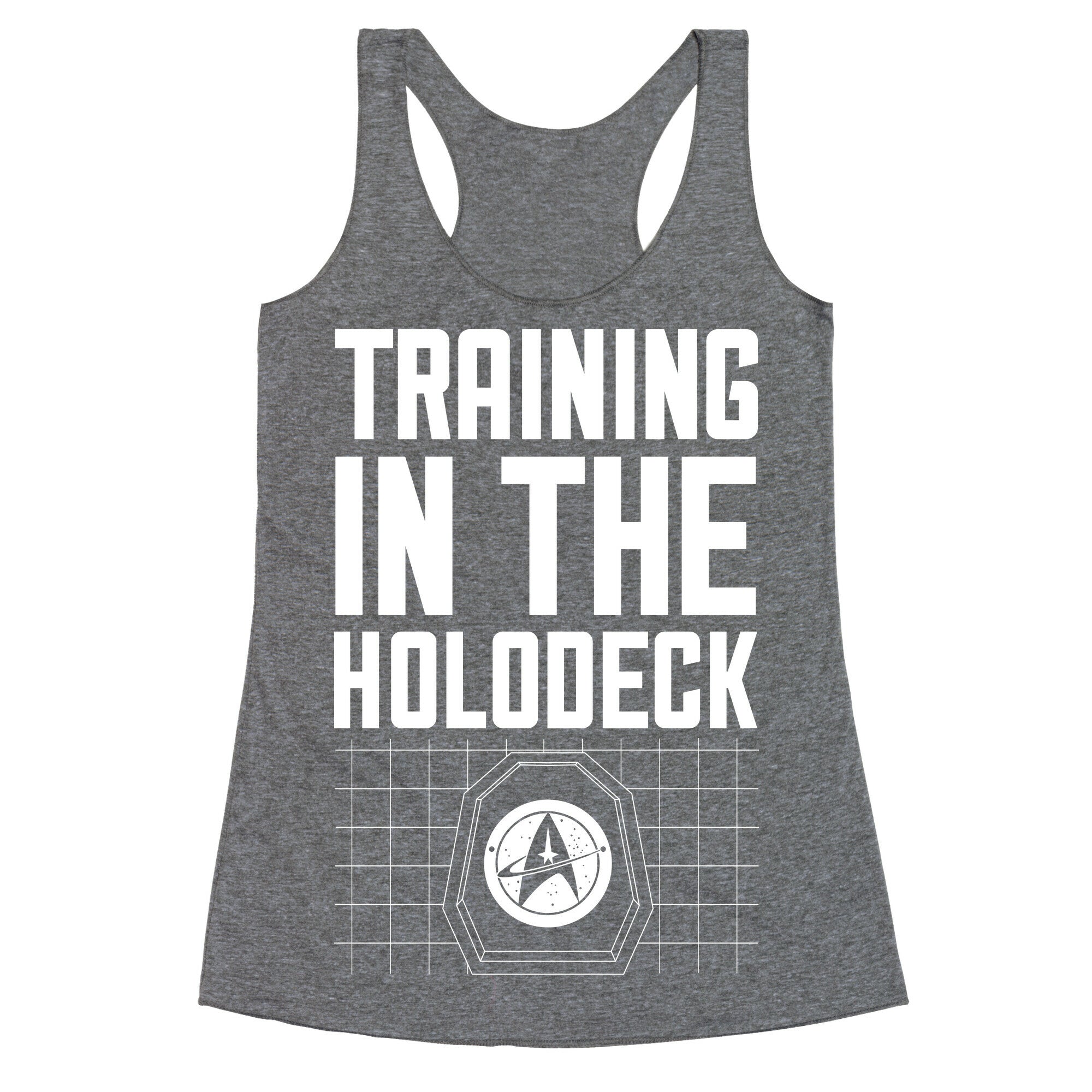 Training In The Holodeck Racerback Tank