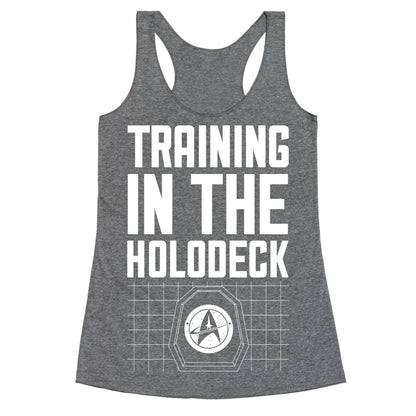 Training In The Holodeck Racerback Tank
