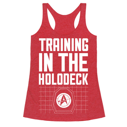 Training In The Holodeck Racerback Tank