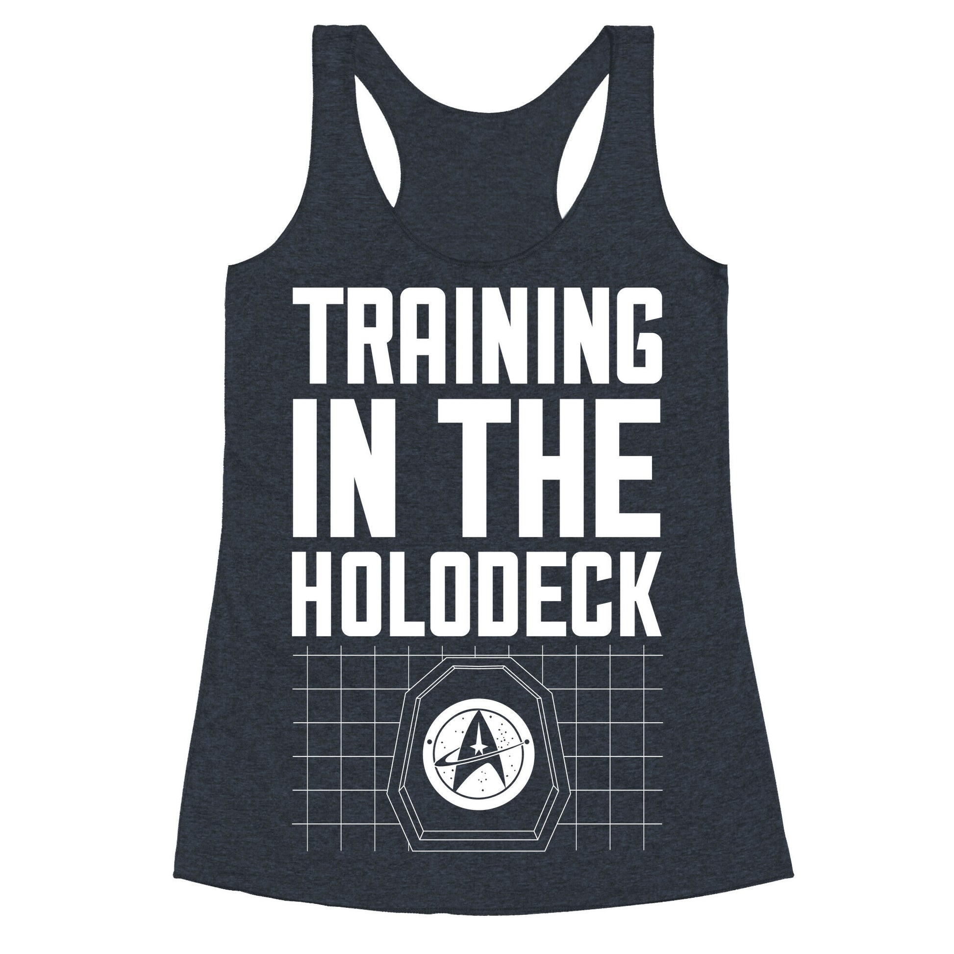 Training In The Holodeck Racerback Tank
