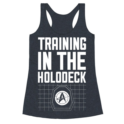 Training In The Holodeck Racerback Tank