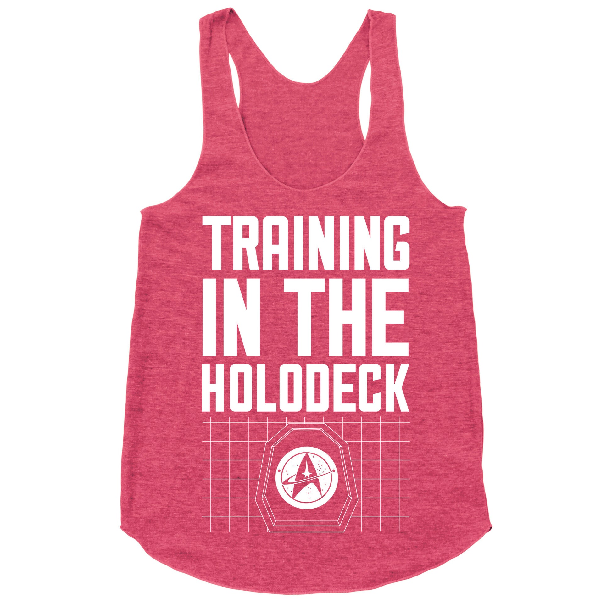Training In The Holodeck Racerback Tank