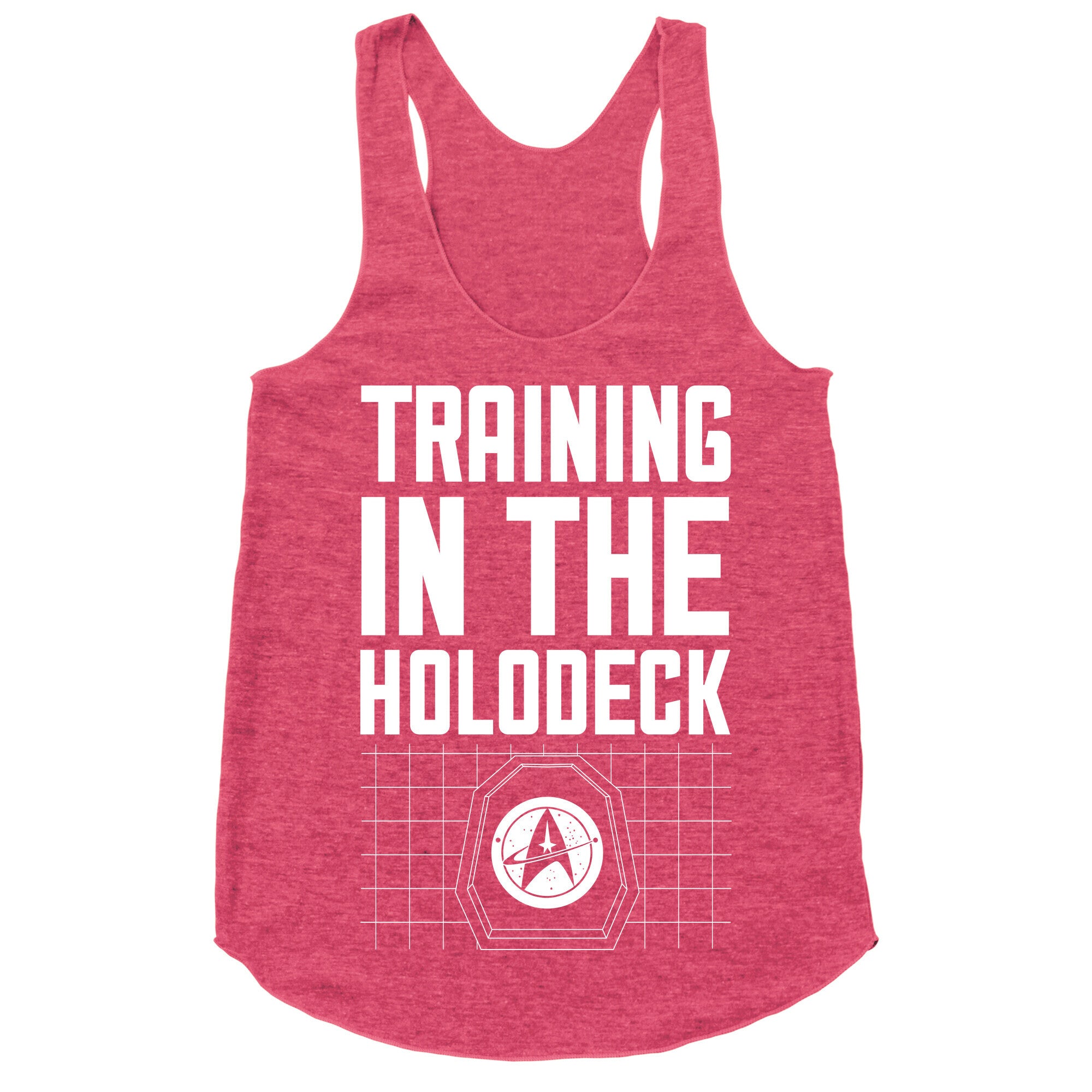 Training In The Holodeck Racerback Tank