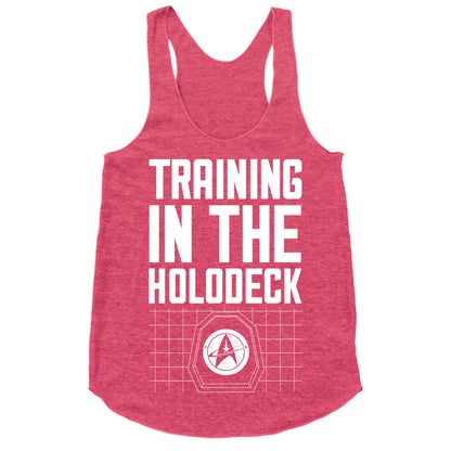 Training In The Holodeck Racerback Tank