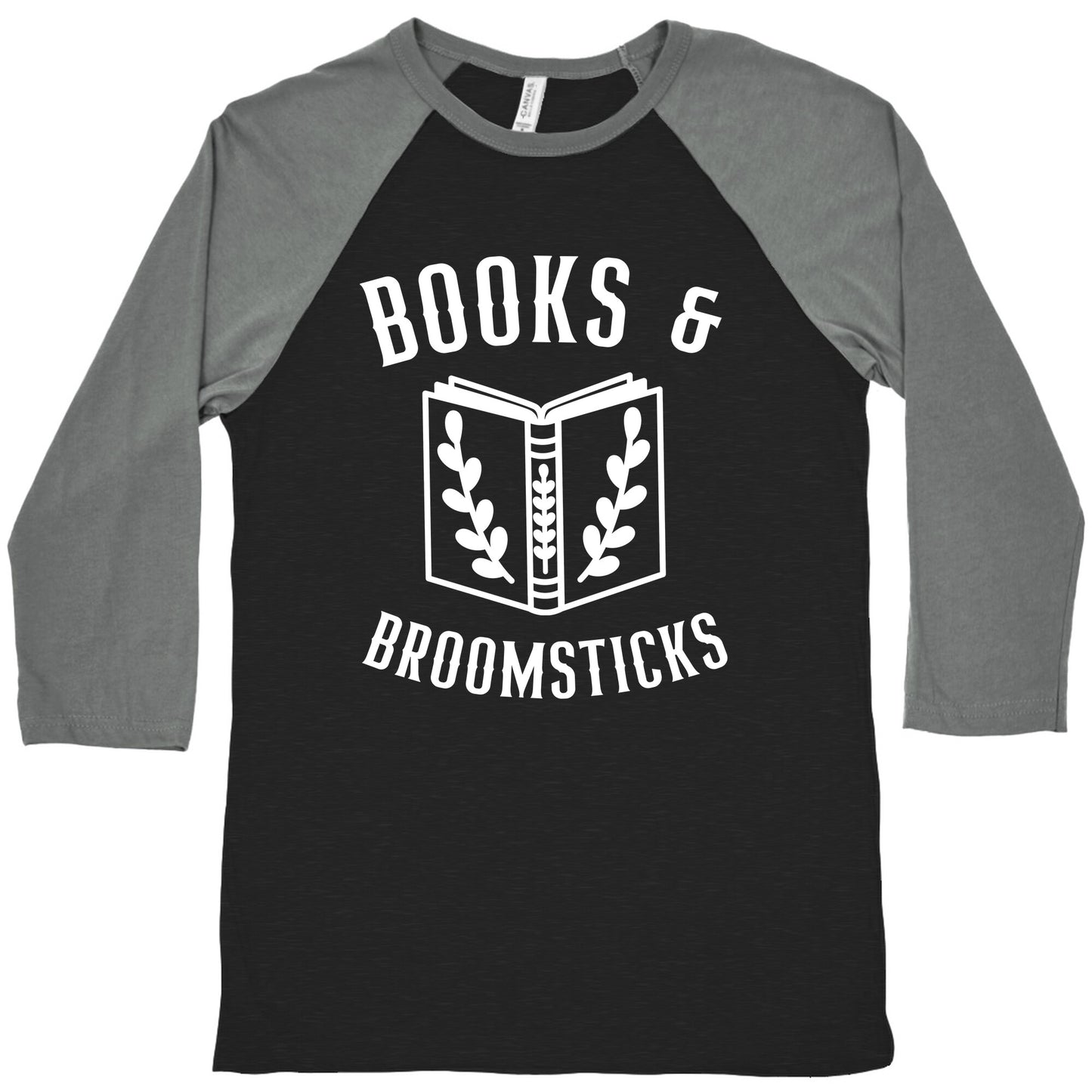 Books And Broomsticks Baseball Tee