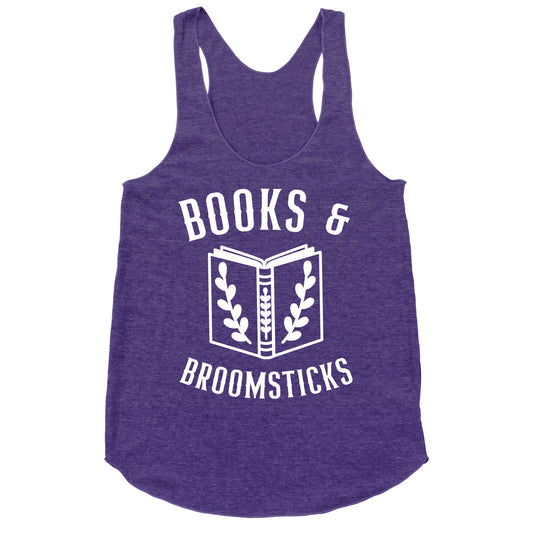 Books And Broomsticks Racerback Tank