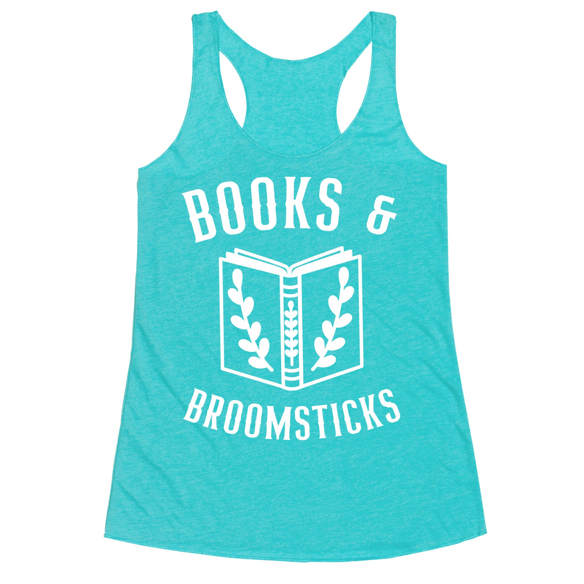 Books And Broomsticks Racerback Tank