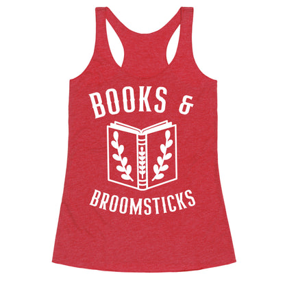 Books And Broomsticks Racerback Tank