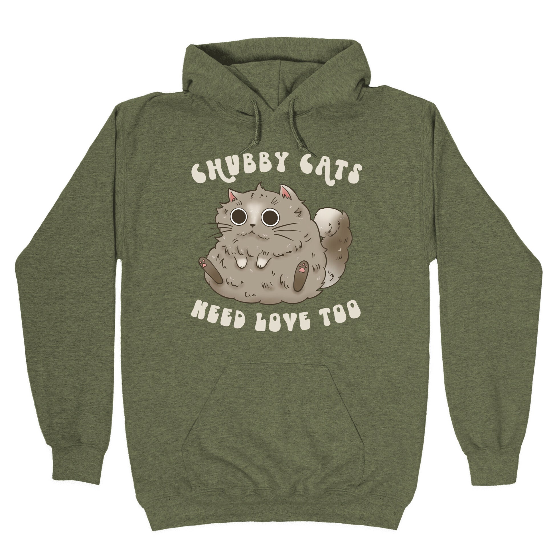Chubby Cats Need Love Too Hoodie