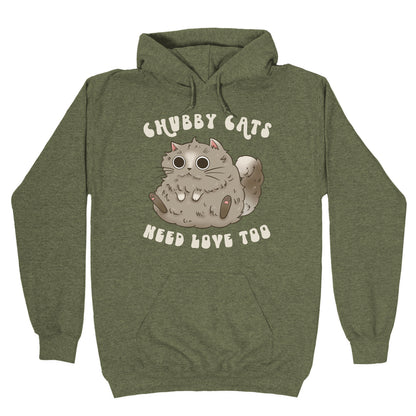 Chubby Cats Need Love Too Hoodie
