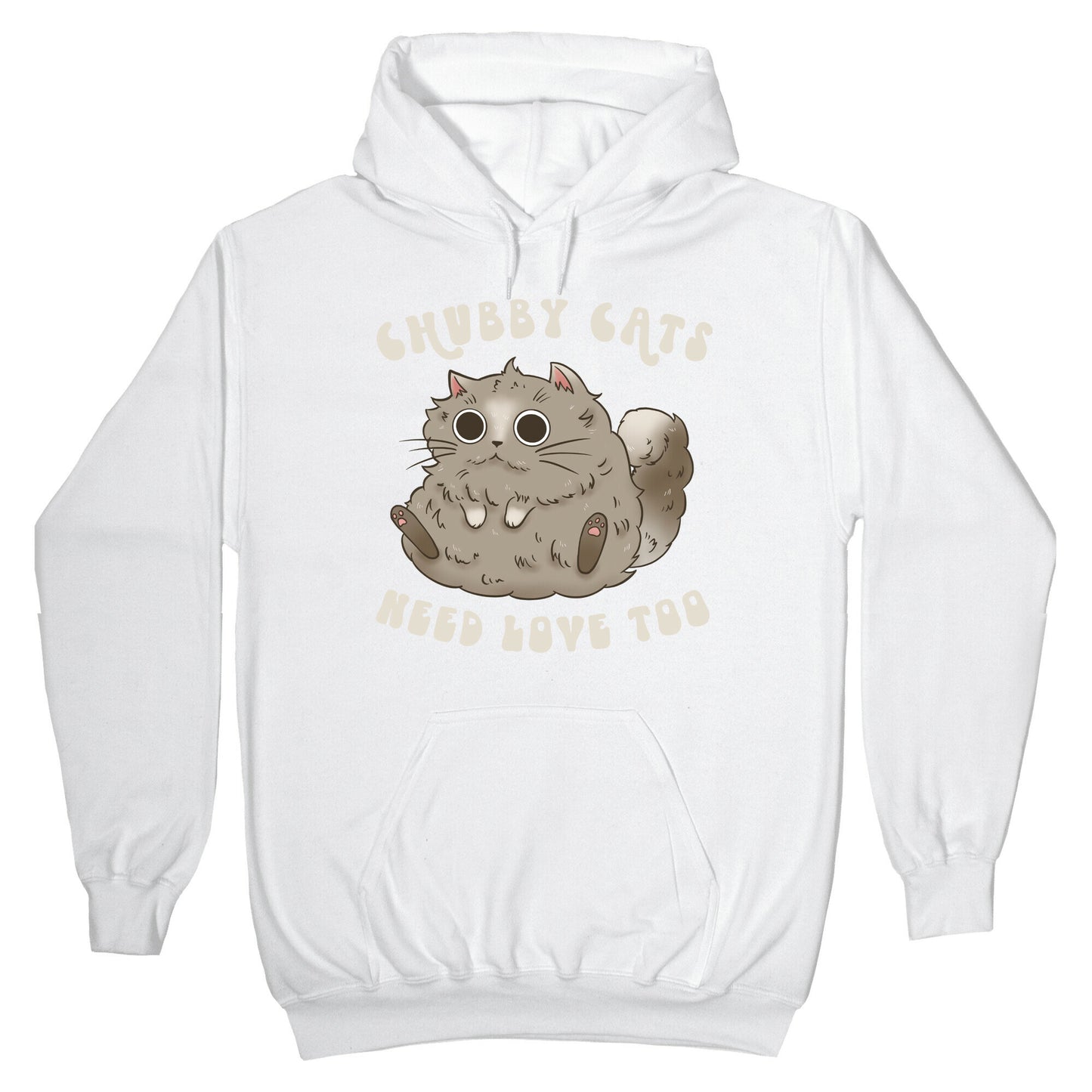 Chubby Cats Need Love Too Hoodie