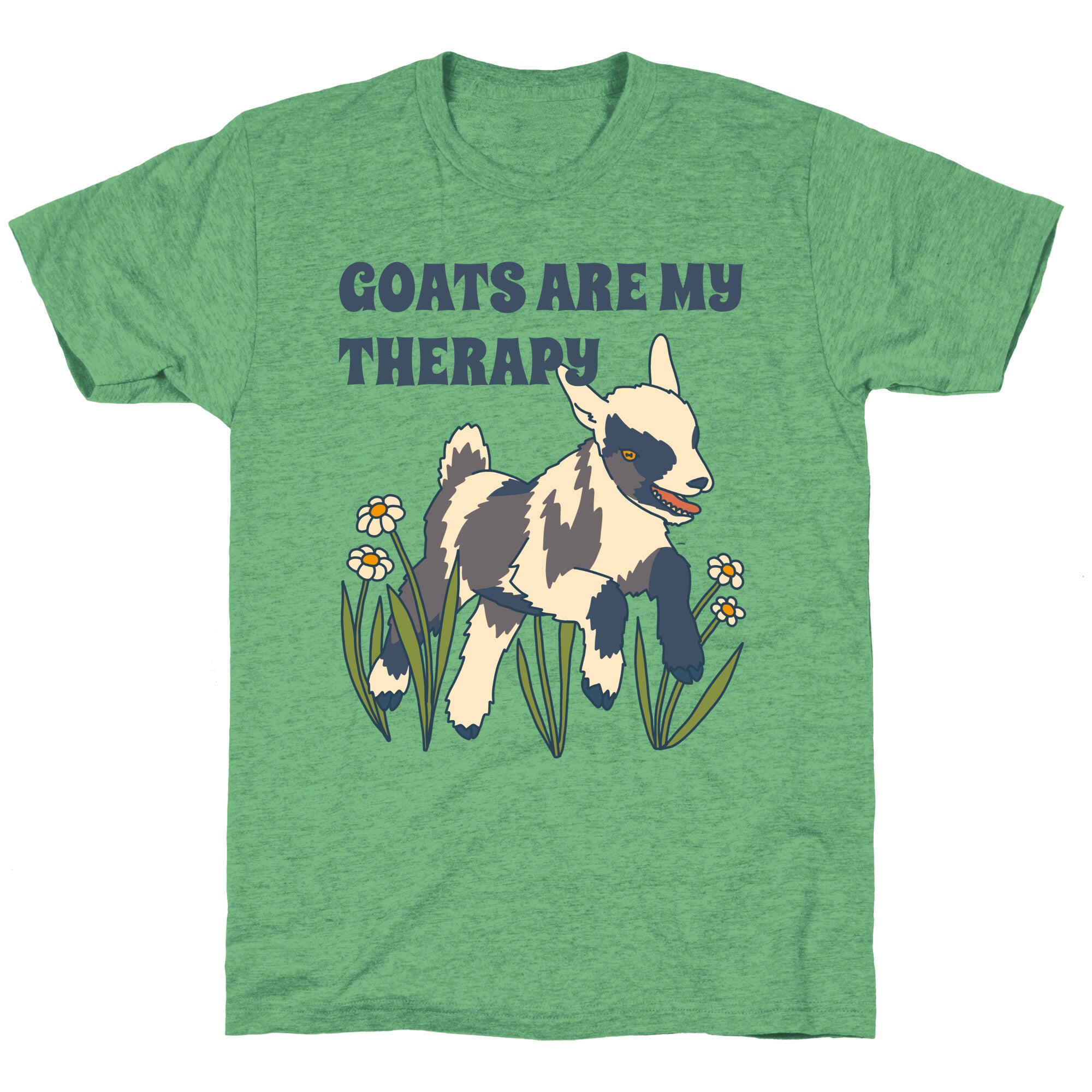 Goats Are My Therapy Unisex Triblend Tee