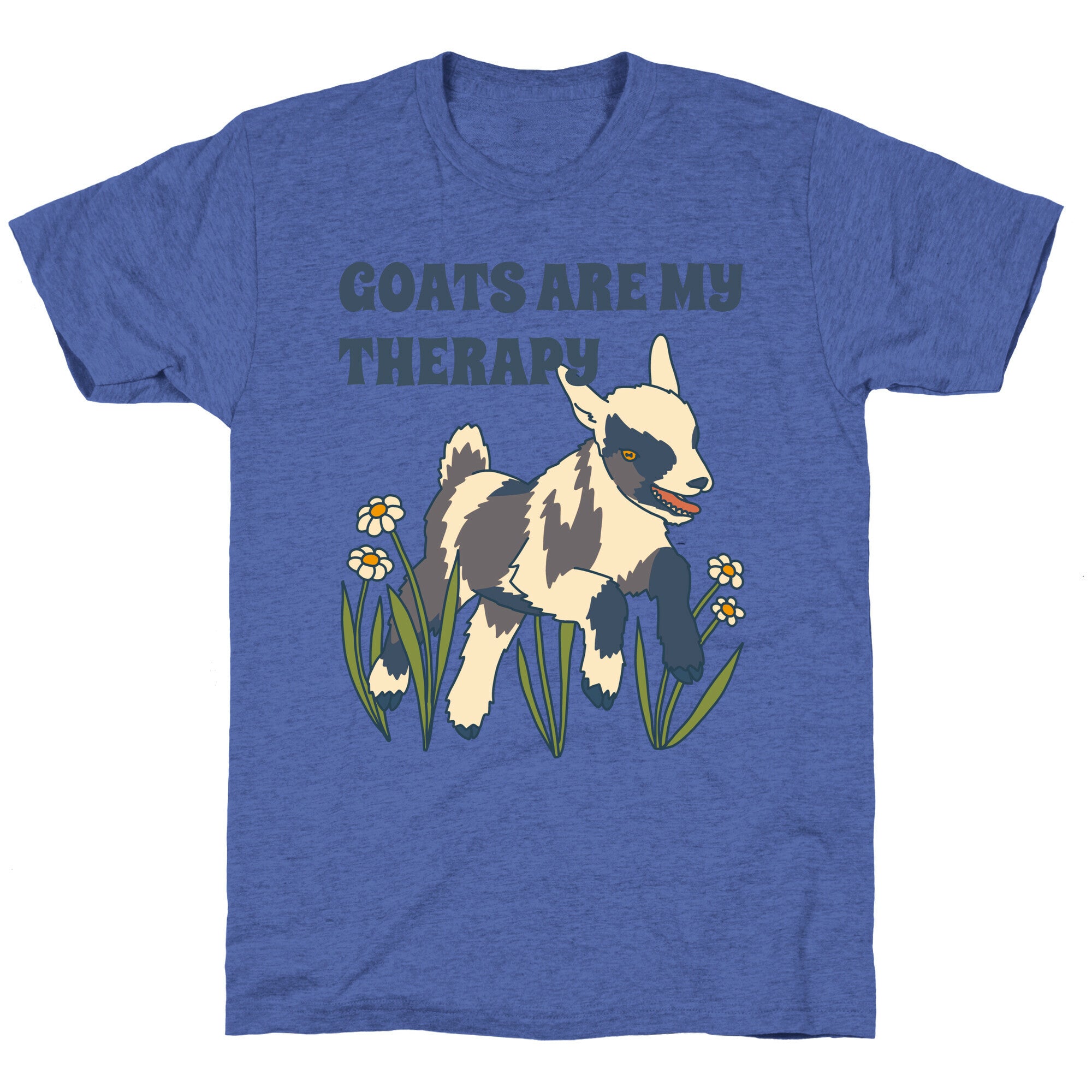 Goats Are My Therapy Unisex Triblend Tee